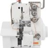 Serger Overlock Machine, 100W Professional 4 Thread Serger Overlock Sewing Machine 4-Line with Foot Controller, Portable Seaming Tool for Cotton, Silk, Denim, 1200 Stitches-Min - 1