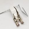 HONEYSEW Open Toe Walking Foot W-Guide for Brother Sewing Machine Quilting and Sewing Stitch Through Multiple Layers - 4