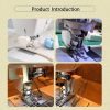 Open Toe Even Feed Walking Foot W-Guide for Brother Sewing Machine Quilting and Sewing Stitch Through Multiple Layers Bonus Free Motion Quilting Darning Embroidery Presser Foot - 2