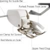 Open Toe Even Feed Walking Foot W-Guide for Brother Sewing Machine Quilting and Sewing Stitch Through Multiple Layers Bonus Free Motion Quilting Darning Embroidery Presser Foot - 4