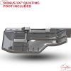 Open Toe Walking Foot with Guide – Compatible with Brother Sewing Machine, 7mm Low Shank Attachment, Bonus 1-4 Inch Quilting Foot - 2