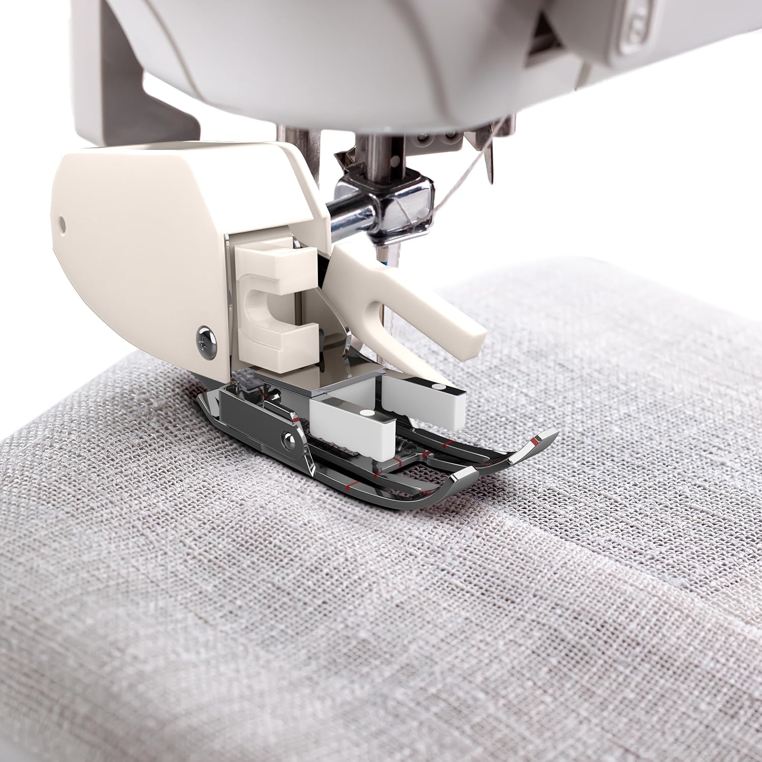 Open Toe Walking Foot with Guide – Compatible with Brother Sewing Machine, 7mm Low Shank Attachment, Bonus 1-4 Inch Quilting Foot - 4
