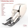 Open Toe Walking Foot with Guide – Compatible with Brother Sewing Machine, 7mm Low Shank Attachment, Bonus 1-4 Inch Quilting Foot - 6