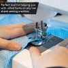 Rolled Hem Presser Foot [6 Sizes] Wide Rolled Hem Foot Set & Narrow Foot Hemmer Set For Brother, Singer & Janome Low Shank Sewing Machines. Hemming Pressure Feet With Distinctive - 2