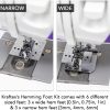 Rolled Hem Presser Foot [6 Sizes] Wide Rolled Hem Foot Set & Narrow Foot Hemmer Set For Brother, Singer & Janome Low Shank Sewing Machines. Hemming Pressure Feet With Distinctive - 5