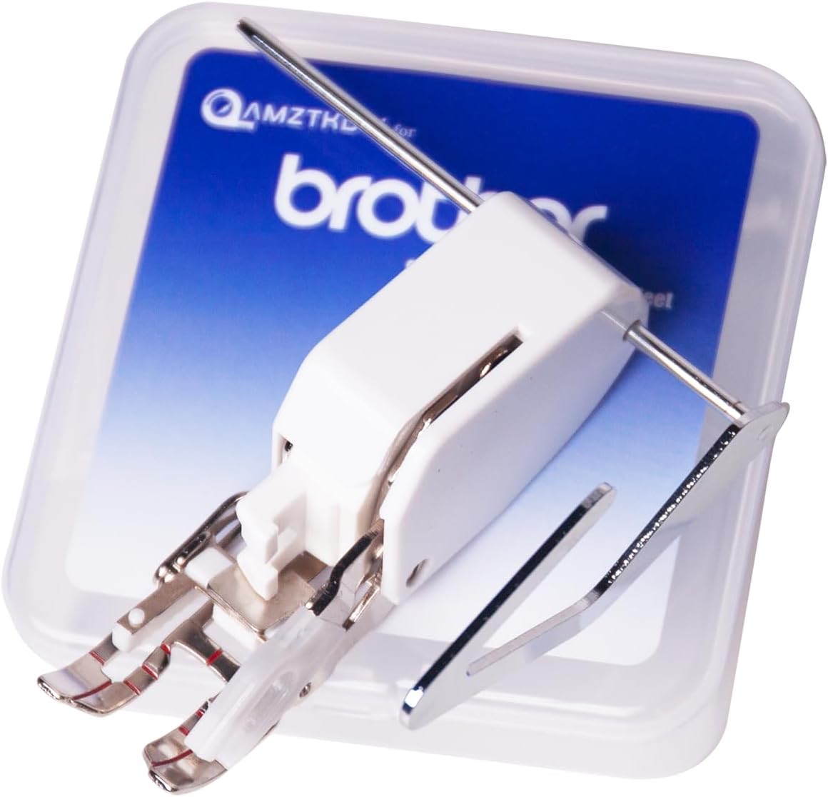 Walking Foot Presser Foot– Precision Sewing Attachment W-Guide for Brother Sewing Machines Even Feeding Quilting and Sewing - 1