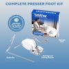 SINGER Quilting Presser Foot Kit - 3 Essential Presser Feet for Quilting – Even Feed Foot, Quarter Inch Foot with Guide & Open Toe Free Motion Foot - Compatible with SINGER CA-CC, CE, EA-EC Series - 2