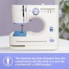 Beginner-Friendly Mini Sewing Machine with 12 Built-in Stitches, Sewing Machine with Foot Pedal, Portable, High-Low Speeds, Perfect for Sewing Enthusiasts - 9