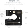 Best Choice Products Sewing Machine for Beginners, 55-Piece Kit, w- 16 Built-in Stitch Patterns, Double Stitching, Foot Pedal, Storage Drawer, 6V - Black-Gold - 8