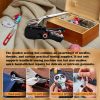 Handheld Sewing Machine with Exquisite Wooden Storage Box & 142-Piece Sewing Kit - Electric Switch, Dual Power Supply, Assorted Needles, Threads, Heavy Duty Scissors - 4