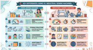Industrial vs Home Sewing Machines Differences
