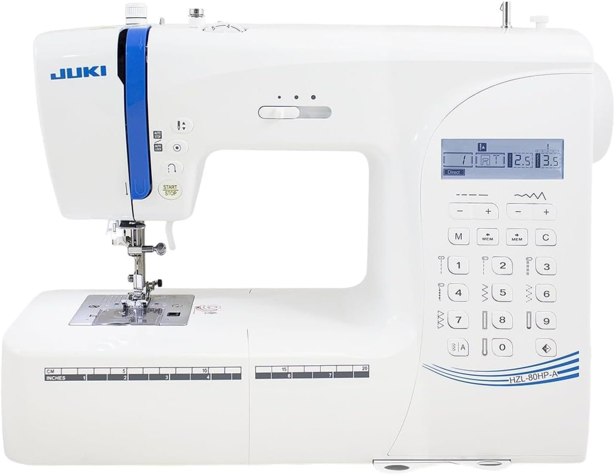 Juki HZL-80HP Sewing Machine with Automatic Needle Threader and Automatic One Step Buttonholing, Comes with a Hard-Shell Carrying Case - 1