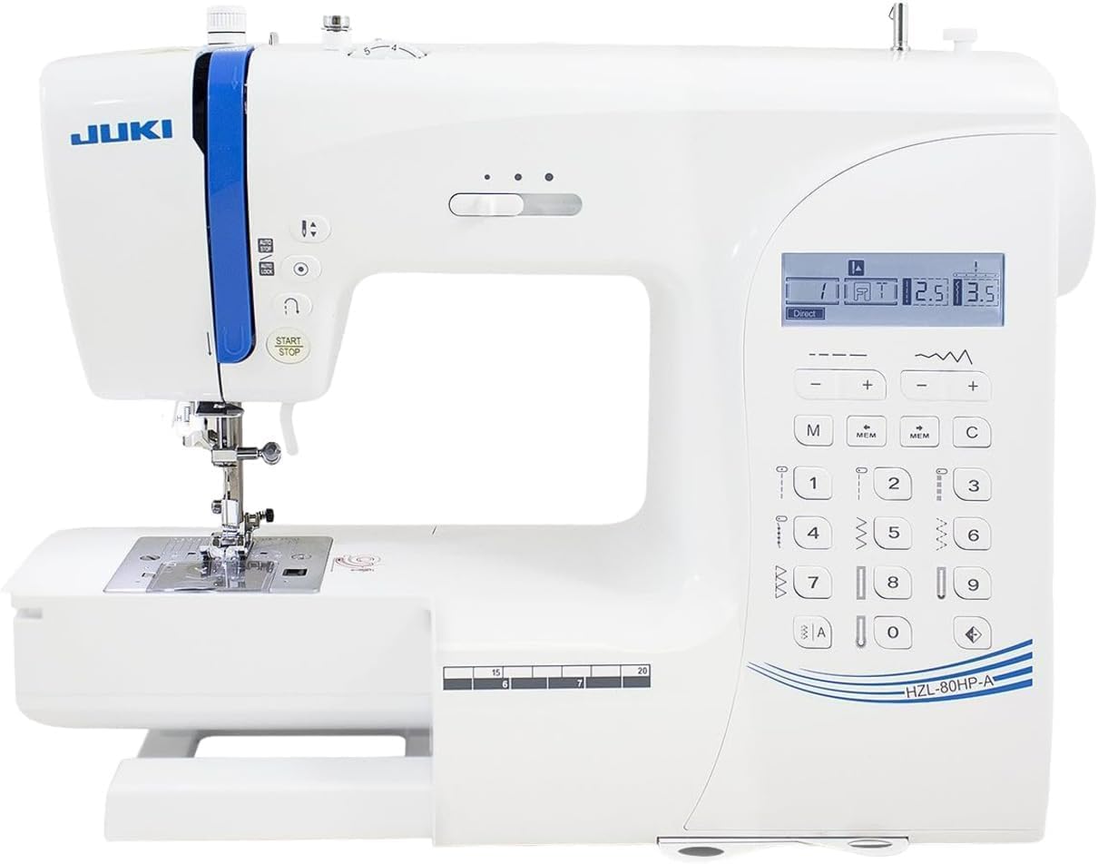 Juki HZL-80HP Sewing Machine with Automatic Needle Threader and Automatic One Step Buttonholing, Comes with a Hard-Shell Carrying Case - 2