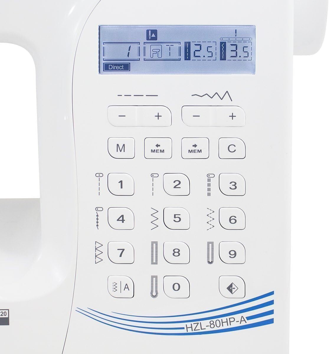 Juki HZL-80HP Sewing Machine with Automatic Needle Threader and Automatic One Step Buttonholing, Comes with a Hard-Shell Carrying Case - 3