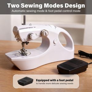 Portable Cordless Handheld Sewing Machine, 2 Modes for Two-Thread Stitching. Ideal Sewing Machine for Beginners. Mini for Home, Travel, DIY, Mending - 4
