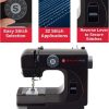 SINGER® M1000 Mending Machine (Black) with Accessories - 4 Built in Stitches deliver 32 Stitch Applications - Compact, Lightweight, Portable - Great for Light to Medium Weight Fabrics & Repairs - 4
