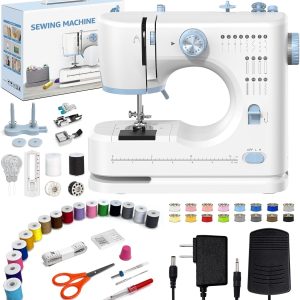 Sewing Machine for Beginners, 16 Built-In Stitches, Small Sewing Machine with Accessory Kit, 2-Speed, Foot Pedal, Storage Drawer, Portable Tabletop Full-Feature Design for Home DIY - 1