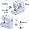 Sewing Machine for Beginners with Extension Table Portable Large Heavy Duty Sewing Machines Kit Supplies 12 Built-in Stitches with Needles Assorted Thread Kit Starter Kit Easiest - 5