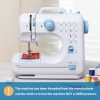Sewing Machine for Beginners with Extension Table Portable Large Heavy Duty Sewing Machines Kit Supplies 12 Built-in Stitches with Needles Assorted Thread Kit Starter Kit Easiest - 6