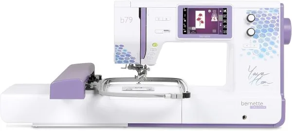 Bernette b79 Yaya Han Edition | Computerized Sewing & Embroidery Machine with Touchscreen, Dual Feed, and Large Embroidery Area | Includes Pressure Feet & Software