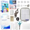 Brother PE900 5 x 7 Embroidery Machine with 5pc Embroidery Hoop Set, Embroidery Threads, & Accessories - 3