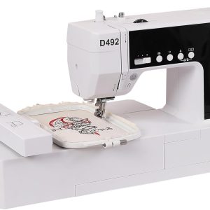 D492 Embroidery Machine with 4.5 x 7 Area for Beginners, Home DIY, Sewing & Embroidery Machine with Hoops, 180 Built-in Designs with USB Import, 7-Inch Touchscreen, Auto Threader & Cutter - 1