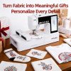 with 4.5 x 7 for Beginners, Home DIY, Sewing & with Hoops, 180 Built in Designs with USB Import, 7 Inch Touchscreen, Auto Threader & Cutter 8