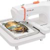 Poolin EOC07 Embroidery Machine, 7.9 x 15 Large Embroidery Area, 7 Touchscreen Institch OS3, Embroidery Starter Supplies Included, Wi-Fi Design Transfer Digital Software for Custom Projects - 1