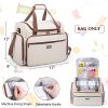 AMOIGEE – Duty Bag with Thick Padded Bottom, Tote Fits Most Standard Machines Compatible with Singer, Brother, Janome – 2