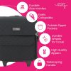 Everything Mary – Black Quilted Carrying Case for Overlock Machines – Compatible with Brother, Singer & Juki – Sewing Thread & Supplies Organizer – 2