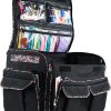 Everything Mary XXL Rolling Sewing Machine Case – Black Floral Wheeled Craft Bag – Compatible with Large Brother & Singer Machines – Durable Travel Storage Tote