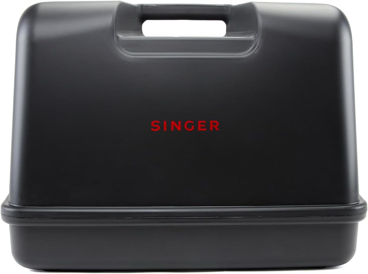 SINGER Black Universal Hard Carrying Case for Sewing Machine, Compatible with Most Standard Free-Arm Portable Sewing Machines, Non-Slip Inner Tray, Convenience & Sturdy protection - 1