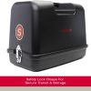 SINGER Black Universal Hard Carrying Case for Sewing Machine, Compatible with Most Standard Free-Arm Portable Sewing Machines, Non-Slip Inner Tray, Convenience & Sturdy protection for Easy Storage