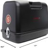 SINGER Black Universal Hard Carrying Case for Sewing Machine, Compatible with Most Standard Free-Arm Portable Sewing Machines, Non-Slip Inner Tray, Convenience & Sturdy protection for Easy Storage