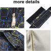TLBTEK Black Sewing Machine Carrying Case,Universal Canvas Carry Tote Bag,Portable Padded Storage Dust Cover with Pockets for Sewing Machine