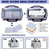 Yarwo Sewing Machine Carrying Case with Thicken Bottom Board, Universal Sewing Machine Tote Compatible with Most Standard Sewing Machine and Accessories, Purple