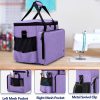Yarwo Sewing Machine Carrying Case with Thicken Bottom Board, Universal Sewing Machine Tote Compatible with Most Standard Sewing Machine and Accessories, Purple