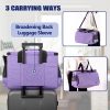 Yarwo Sewing Machine Carrying Case with Thicken Bottom Board, Universal Sewing Machine Tote Compatible with Most Standard Sewing Machine and Accessories, Purple