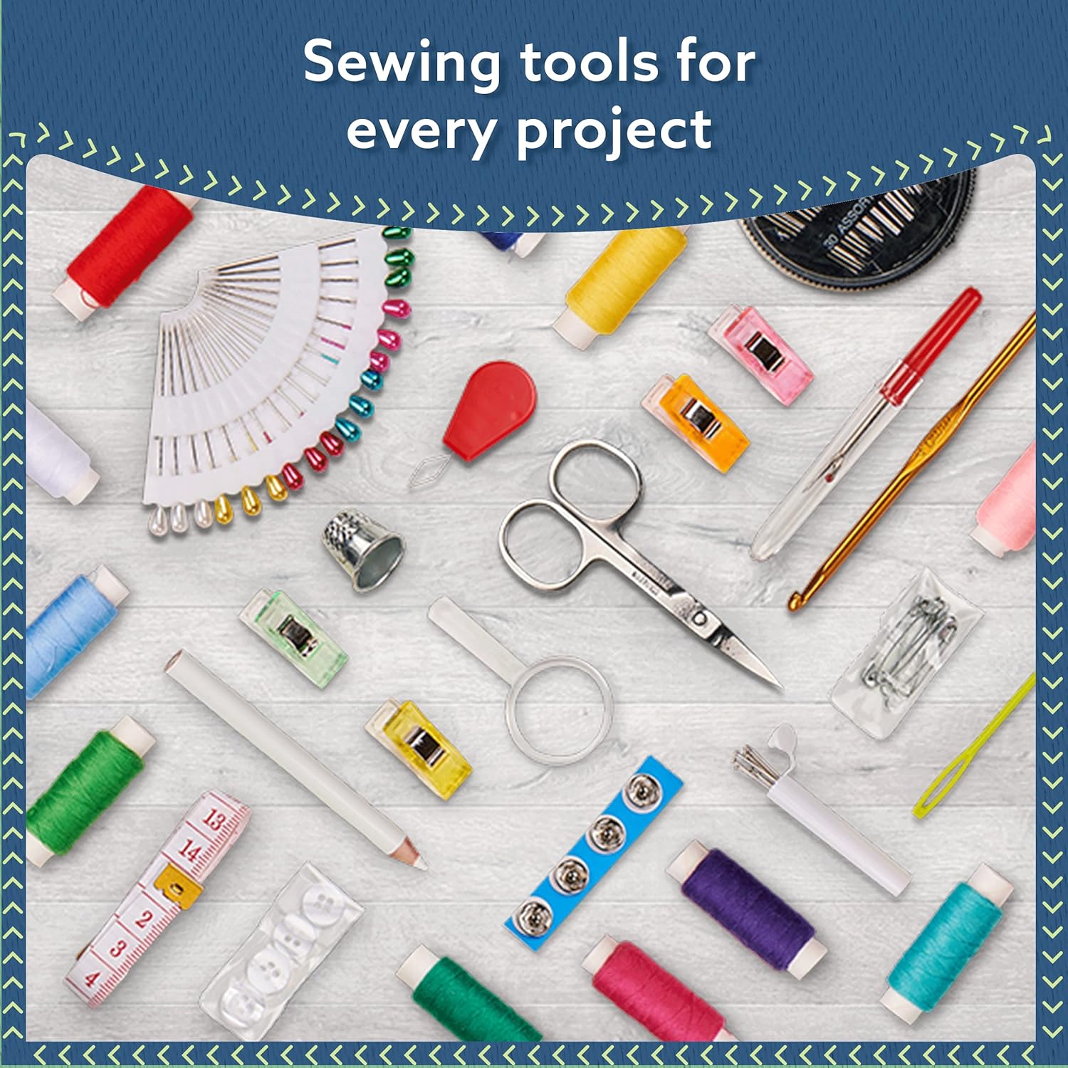 ARTIKA Sewing Kit for Adults and Kids (94 PCS) - Small Beginner Set w/Multicolor Thread, Needles, Scissors, Thimble & Clips - Emergency Repair and Travel Kits - Sewing Accessories and Supplies - Image 3
