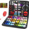 FNV Sewing kit, 229 pcs Sewing Accessories, Friendly for Beginner and Professional for Worker, Suitable for Travel, Home, School and DIY Gift, Needles, Scissors, 41XL Thread Spools - 1