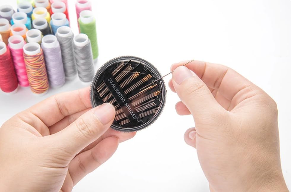 FNV Sewing kit, 229 pcs Sewing Accessories, Friendly for Beginner and Professional for Worker, Suitable for Travel, Home, School and DIY Gift, Needles, Scissors, 41XL Thread Spools - Image 4