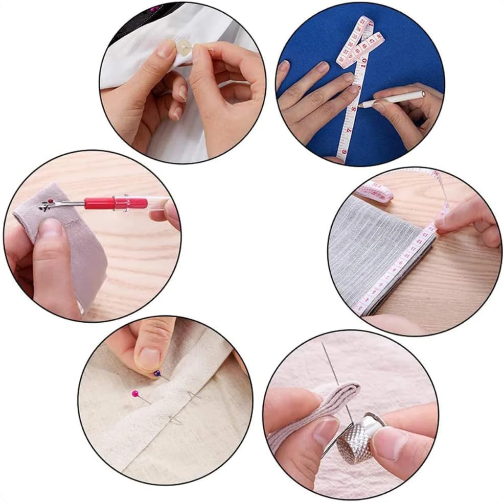 FNV Sewing kit, 229 pcs Sewing Accessories, Friendly for Beginner and Professional for Worker, Suitable for Travel, Home, School and DIY Gift, Needles, Scissors, 41XL Thread Spools - Image 3