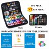 INSCRAFT Sewing Kit, 200 Premium Sewing Supplies, 41 XL Thread Spools, Suitable for Traveller, Adults, Beginner, Emergency, DIY and Home by INSCRAFT
