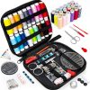 OKOMER 87 Pcs Sewing Kit with Embroidery Supplies, Complete Premium Sewing Repair Set with Needle Thread Scissors, Portable Travel Kit for Adults Beginners Home DIY, Gift - 1