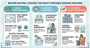 Portable Sewing Machine for Small Apartments