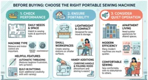 Portable Sewing Machine for Small Apartments