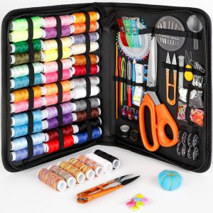 Sewing Kit for Adults,Maxfanay Needle and Thread Kit for Sewing,Professional Sewing Supplies Accessories with Tailor Scissors,43XL Thread,30 Needles,Yarn Snips and More for Travel Home - 1