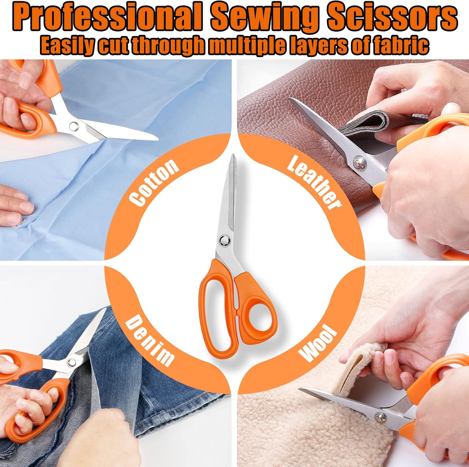 Sewing Kit for Adults,Maxfanay Needle and Thread Kit for Sewing,Professional Sewing Supplies Accessories with Tailor Scissors,43XL Thread,30 Needles,Yarn Snips and More for Travel Home Beginners - Image 4