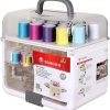 Singer Sew-It-Goes, 224 Piece - Sewing Kit & Craft Organizer - Sewing Case Storage with Machine Sewing Thread, White