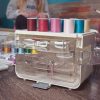 Singer Sew-It-Goes, 224 Piece - Sewing Kit & Craft Organizer - Sewing Case Storage with Machine Sewing Thread, White